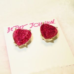 COPY - Betsey Johnson *  Heart Stud Earrings *NWT*